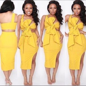 Cutesy Bow Two Piece